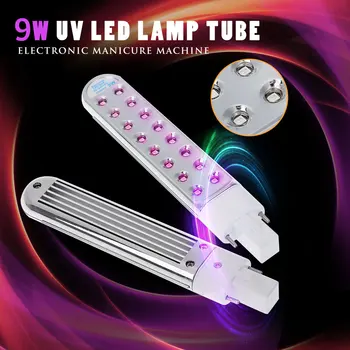 

9W Manicure Electronic Phototherapy UV Lamp Nail Bulb Replaceable Gel Led Light Bar Nail Art Care Tools