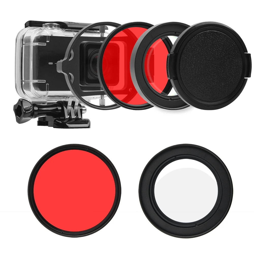 

58mm Magnifier Macro 16x Close Up Lens And Red Filter for Xiaomi Yi 4K/ 4K+ Plus/ Xiaoyi Yi 4K Lite Action Sport Camera Mount