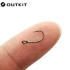 OUTKIT 10pcs Size 6#-12# for Fishing Lure Jig Spoon Hook Single Fish Bait Hook Inline Hook Big Eye Sharp High Carbon Steel ► Photo 1/6