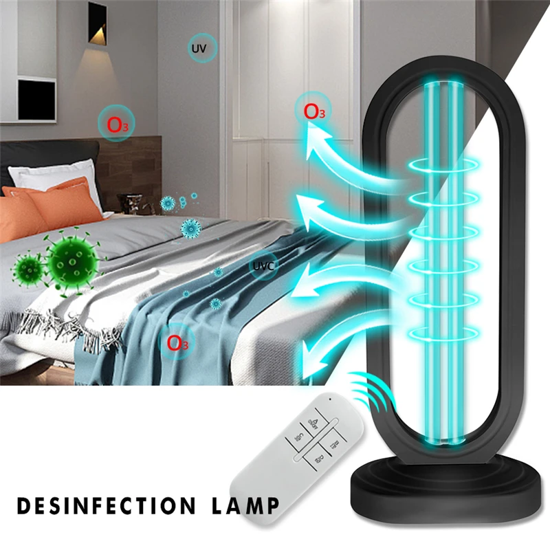 UV Germicidal Light UVC Lamp Timer | UV Disinfection Light Bulb with Remote  Control 25 W | No Ozone Lamp UV Light Disinfection and UV Light Sanitizer