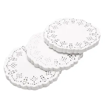 

300pcs Round Craft Placemats Paper Cake Lace Ornament