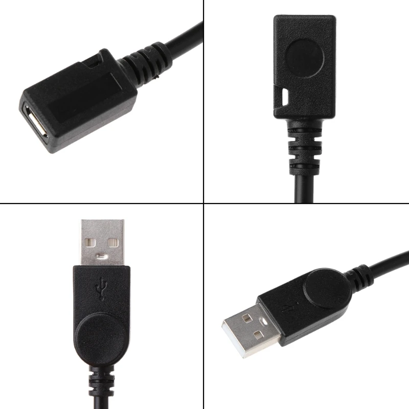 Micro USB Женский к USB 2,0 Мужской конвертер кабель для Micro Fan светодиодный кардридер