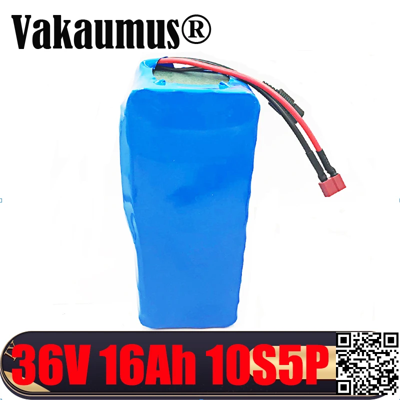 

Fast delivery 36V 16Ah Battery pack BMS 10S T plug 18650 36v lithium bateria for 500W Ebike electric bicycle motor high quality