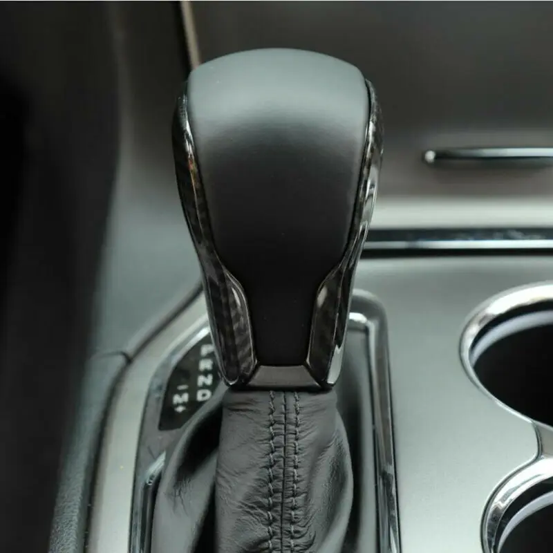 Автомобильная ручка переключения передач, Накладка для Jeep Grand Cherokee, рычаг переключения передач из углеродного волокна