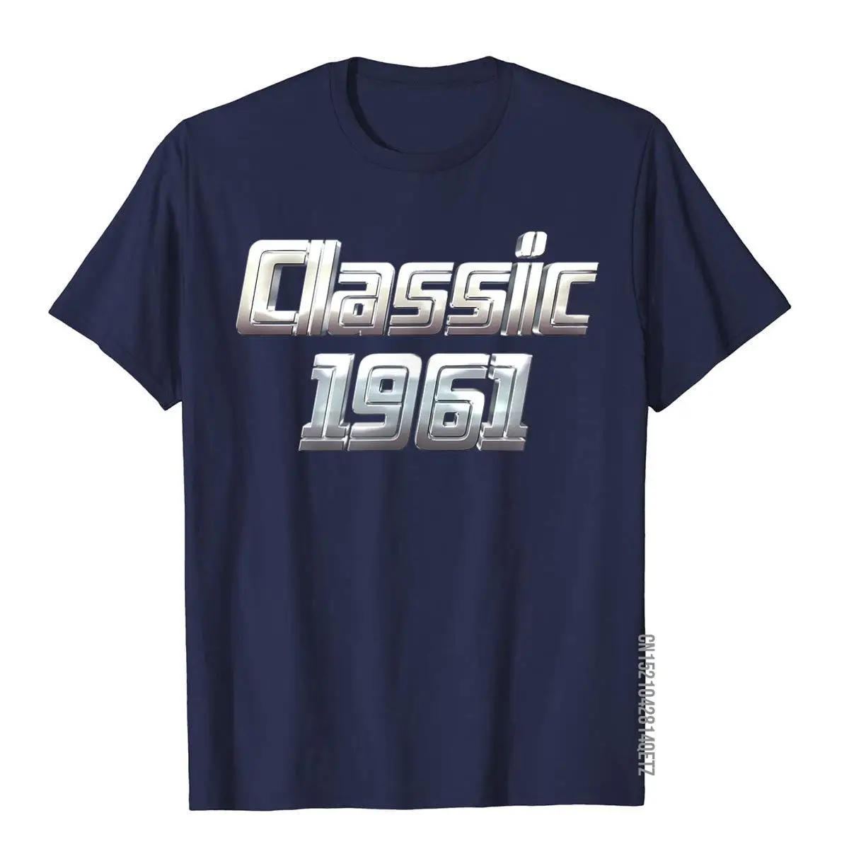 Classic 1961 Funny Vintage 60th Birthday Gift Men Women T-Shirt__B8109navy