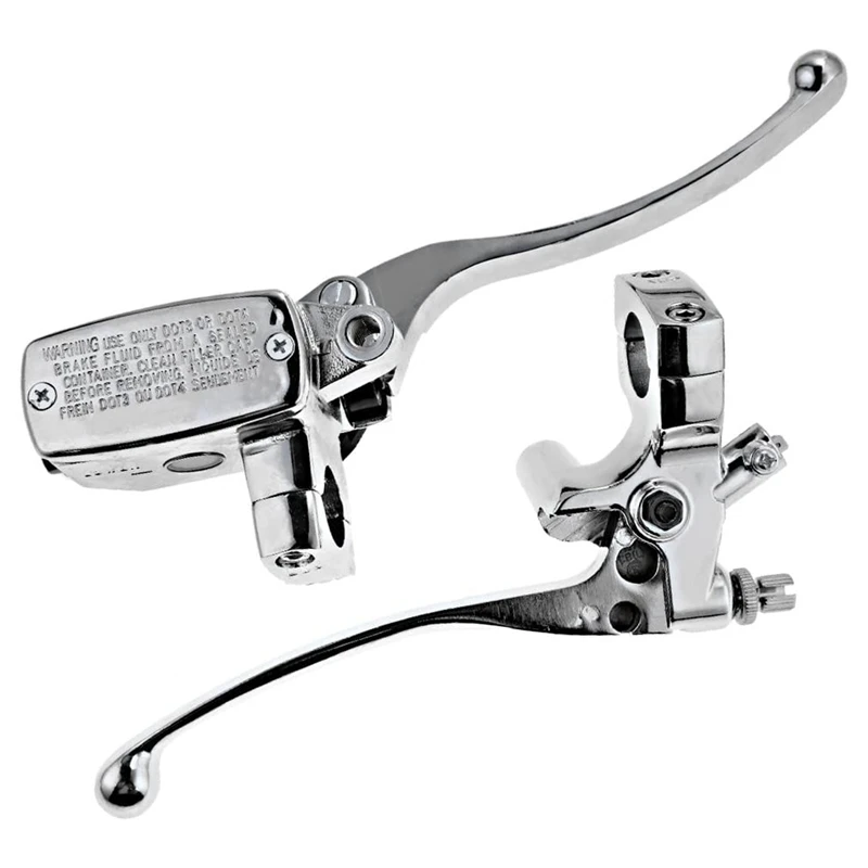 Handlebar Motorcycle Left Clutch Lever and Right Hydraulic Brake Master Cylinder Rod |