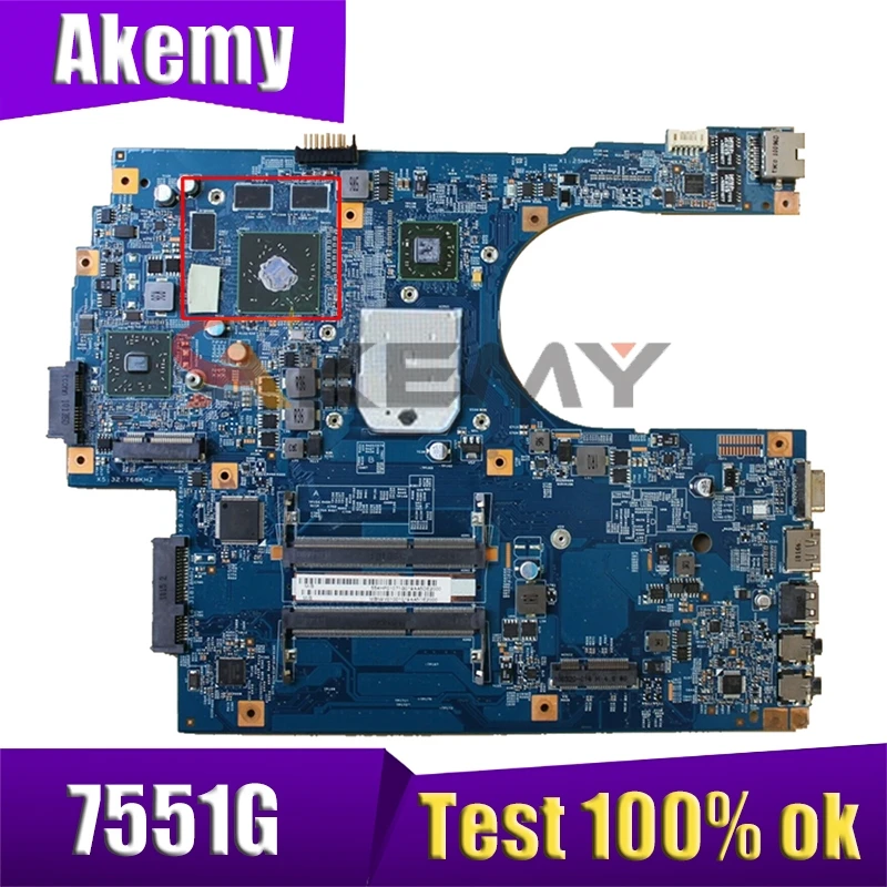 Для ACER 7551 7551G материнской платы с чипсетом AMD JE70-DN48.4HP01.011 MBBKN01001 MBPT901001 независимая