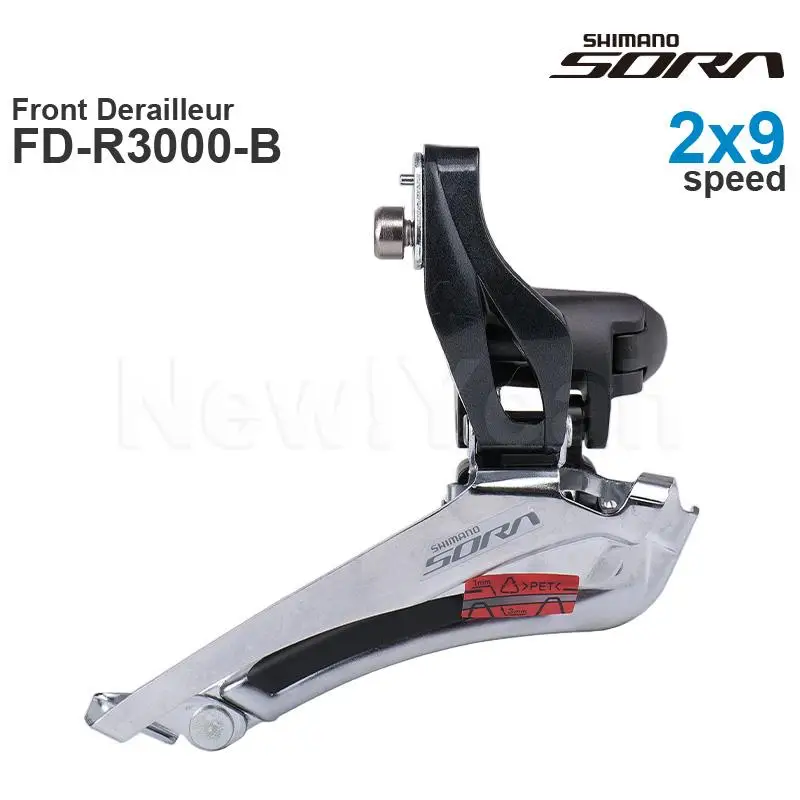 Shimano Sora R3000 2X9 Velocità Deragliatore Anteriore Fd-R3000-Brasato-On Mount / Clamp Band Mount Road-Ricambi Originali