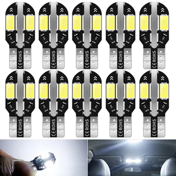 

10pcs W5W T10 LED Bulb Car Interior Dome Light Trunk Parking Lamp For Misubishi Outlander Lancer 10 9 Galant ASX Auto 12V White
