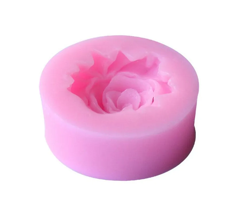 3D Роза Форма для шоколадного фондана инструменты для украшения торта силиконовые формы для мыла формы для торта