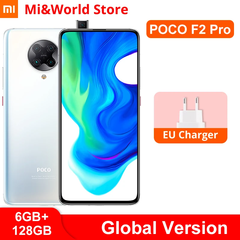Versión Global Xiaomi POCO F2 Pro 6GB 128GB NFC Smartphone 64MP Quad cámaras Snapdragon 865 de 6,67 "Pantalla AMOLED 4700mAh batería de la batería|Teléfonos móviles|   - AliExpress