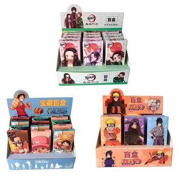 

12Pcs/Set Anime Demon Slayer Naruto One Piece Acrylic Stand Figure Model Plate Holder Cake Topper Toys Desktop Decor