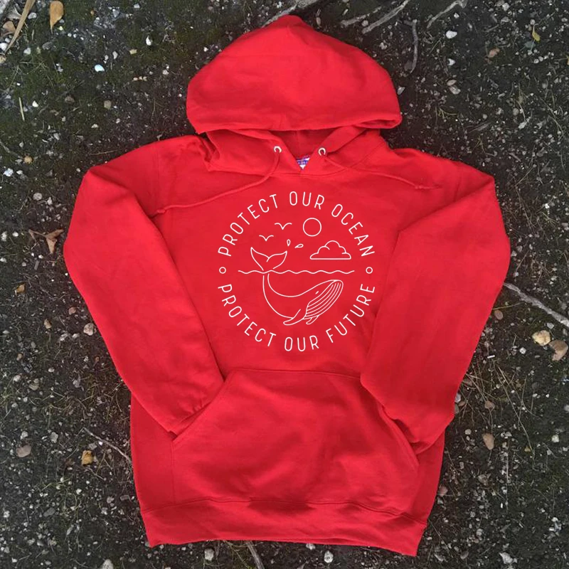  Sweatshirt Keep Beach Cleanup Shirts Protect Our Ocean Protect Our Future Hoodies Women Skip Straw 