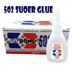 Colle multifonctionnelle 502 de haute qualité, adhésif Cyanoacrylate authentique à forte adhérence adapté aux outils de bureau 8 50g 