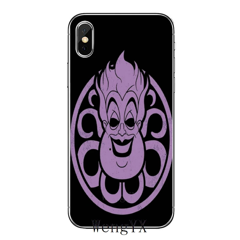 Ursula Русалочка для iPhone 11 pro XR X XS Max 8 7 6s plus SE 5s 5c iPod Touch 5 6 прозрачный чехол - Цвет: Little-Mermaid-A-03