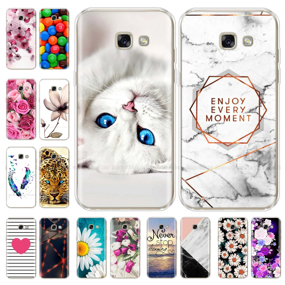 For Samsung Galaxy A5 2017 Case A520 Cartoon Silicone SM-A520F Phone Bumper FOR Cover A517 Fundas | Мобильные телефоны и