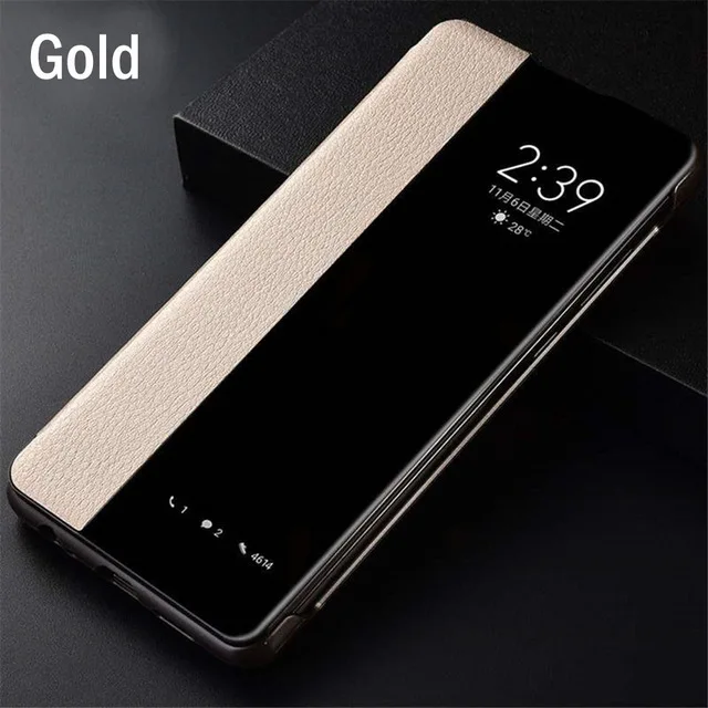 Кожаный чехол-книжка для телефона чехол для samsung 20 30 40 50 70 Coque крышка чехол для samsung Galaxy A10 A20 A30 A40 A50 A60 A70 A2019 Funda - Цвет: Gold