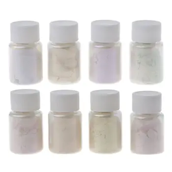 

8 Colors Color Shift Pearl Pigment Aurora Resin Pigments Polarized Diamond Pearlescent Pigments Kit Jewelry Making Tools