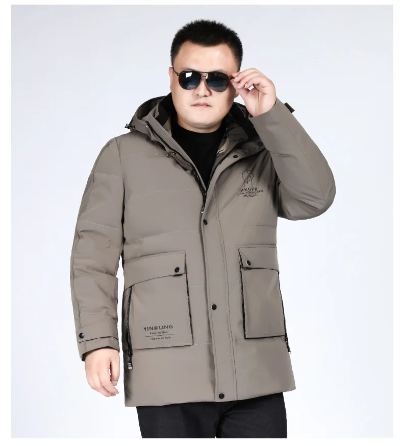 10XL 8XL duck dow n Куртка мужская короткая теплая Толстая качественная на молнии с капюшоном Dow n пальто Мужское пальто куртки зимние мужские Dow n куртка