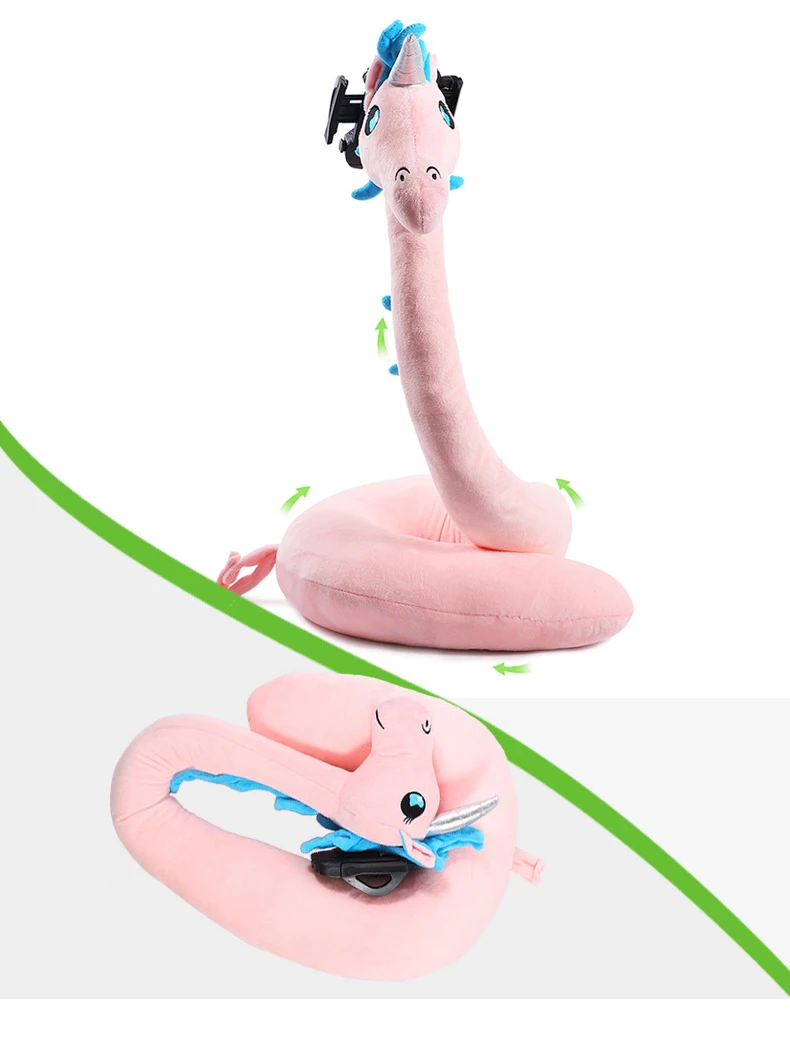 Coserland держатель для телефона на шею Многофункциональный Розовый Единорог Косплей Реквизит 75 см u-образная Подушка с кронштейном для мобильного телефона ленивый гаджет