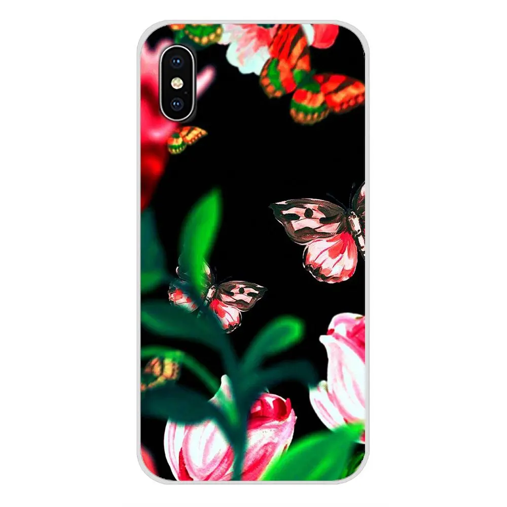 Змей и цветы для htc один U11 U12 X9 M7 M8 A9 M9 M10 E9 Plus Desire 630 530 626 628 816 820 830 мягкий прозрачный чехол