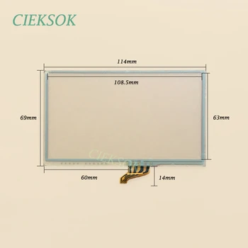 

For LCD LMS480HF02 4 Wire Handwritten Screen for GPS Navigator 4.8 inch touch QT588 114x69mm 113.5*69mm