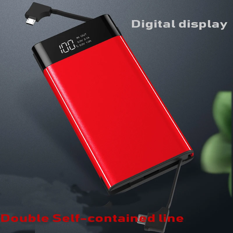

10000mAh Power Bank for All Phone Powerbank Fast Charging External Battery LED LCD Powered Power Bank Portable Charger Power