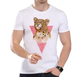 Новинка 2020 летние хипстерские розовые леопардовые Харадзюку футболки с принтом мужские дизайнерские топы высокого качества крутые