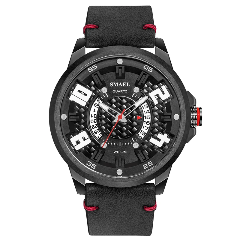 SL-9104 Black Мужские часы, модные светящиеся наручные часы, Лидирующий бренд, SL-9104, многофункциональные Кварцевые Светящиеся часы с календарем - Цвет: SL-9104 Black