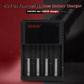 

Smart 4 Slots Universal Battery Charger for 18650 26650 Rechargeable Battery Input 100-240V and Output 4.2V Charging Current 2A