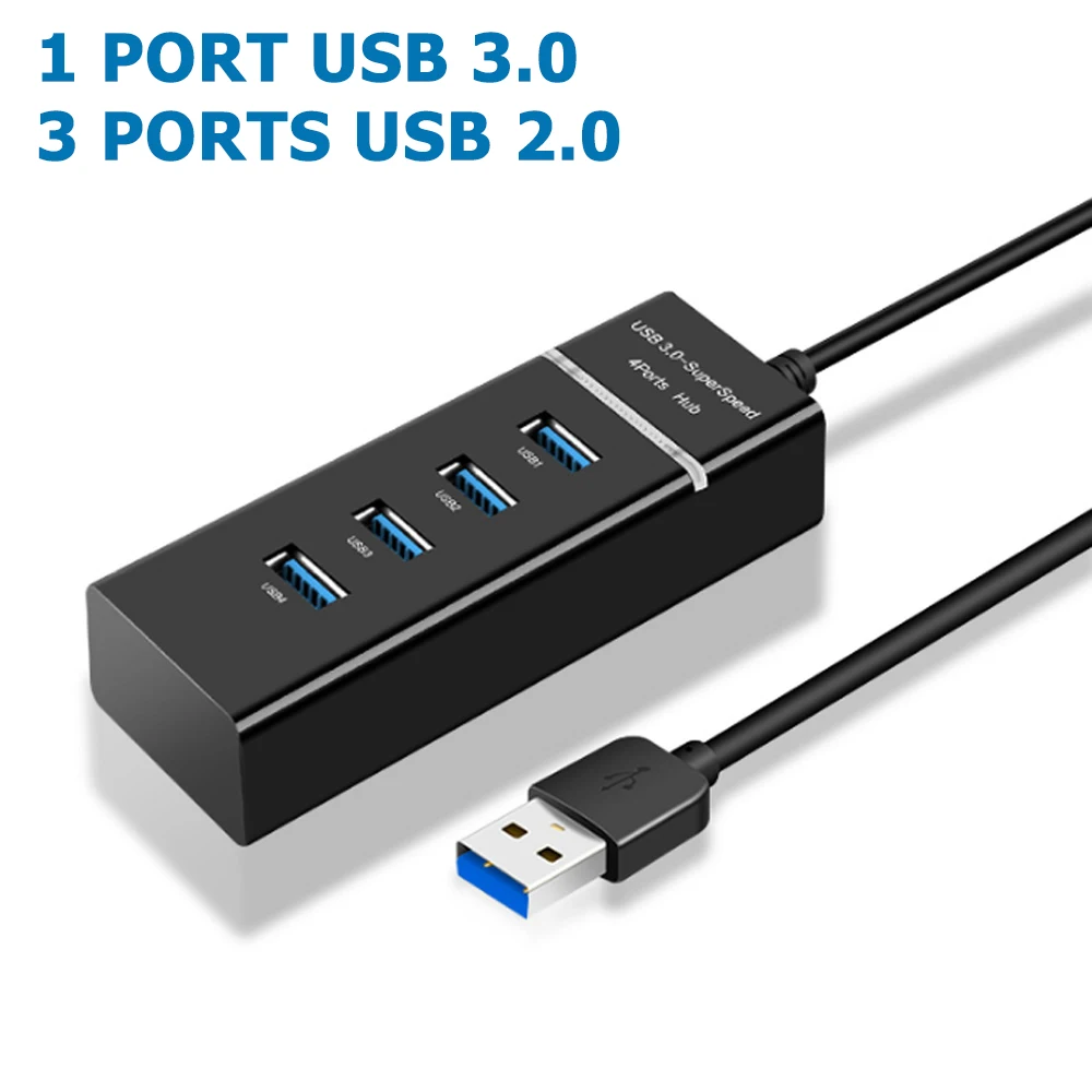 Концентратор для USB 3 0 2 1 4 порта мульти-разветвитель USB-адаптер расширитель кабеля