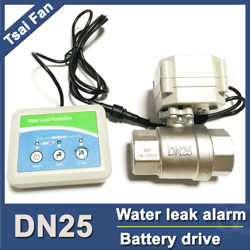 Protecteur d'eau pour maison intelligente, vanne électrique Chr25, coupure  automatique de l'eau, alarme de détecteur de retard, DC 3V