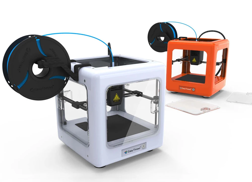 SEAAN Mini 3D Drucker Desktop 3D Drucker DIY Kit Tragbarer Vollständig Zusammengebauter Mini-3D-Drucker Ein-Schlüssel-Druck Geeignet für Anfänger Kinder Jugendliche für DIY-Geschenke 