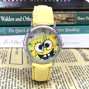 

2019 fashion new cartoon yellow strap children's watch manufacturer wholesale children's quartz watch
