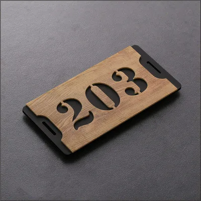 3 номера деревянный номер дома в стиле ретро акриловый двери индивидуальная