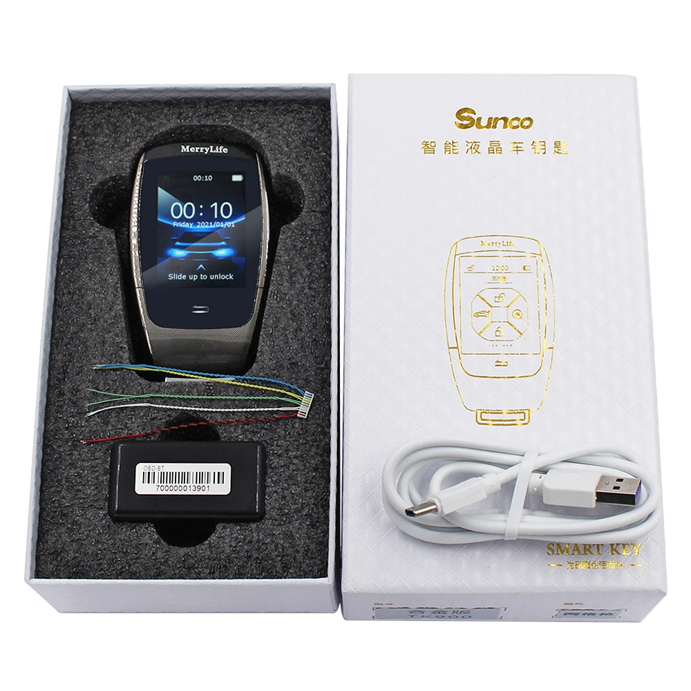 Chiave Display remoto chiave LCD intelligente TK900 francese/spagnolo/coreano per Mercedes Benz per BMW con supporto di accesso senza chiave avvio remoto - Hbe0336805d184c2693bb8f3b1eb2e434I