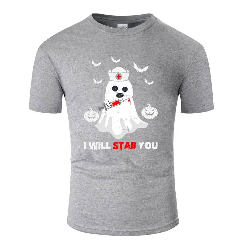 Men-Gray Классическая футболка с принтом i will stab you gift, одежда, большие размеры S~ 5xl, трендовая Мужская футболка Harajuku, футболка с круглым вырезом - Цвет: Men-Gray