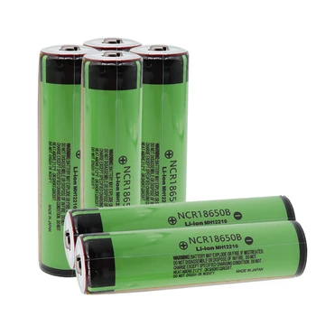 

Panasonic Protected 18650 NCR18650B Rechargeable Li-ion battery 3.7V With PCB 3400mAh Flashlight batteries use