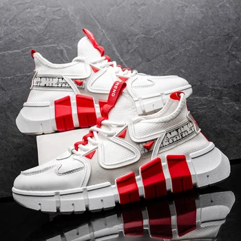 

New Designers Running Shoes Men Outdoor Sports Shoes Action Leather Thick-soled casual sports shoes men's shoes