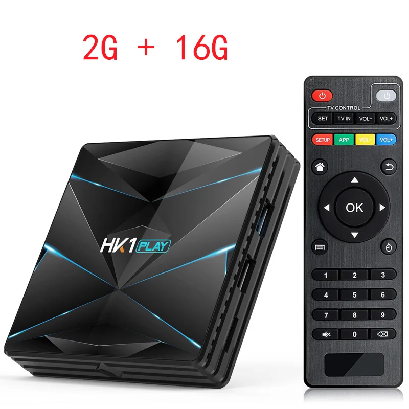 HK1 PLAY Android 9,0 Smart tv BOX Amlogic S905X2 Четырехъядерный 4 Гб 64 Гб 5,8G Wifi 4K Google Netflix Youtube медиаплеер PK HK1 PLUS - Цвет: 2G 16G TV BOX