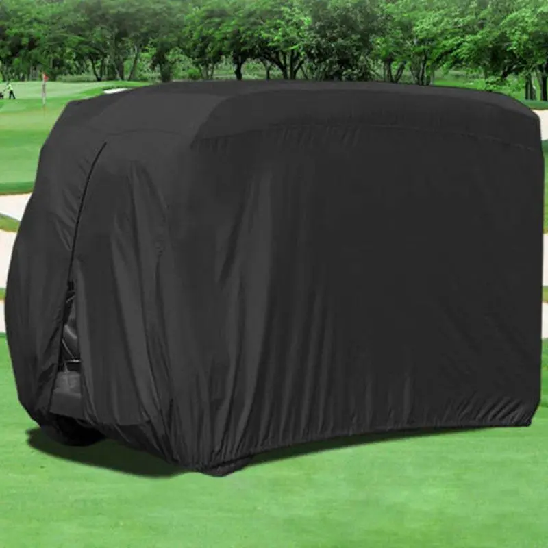 Водонепроницаемый пылезащитный тент для машинки для гольфа для 4 легковых EZ GO Club Car Yamaha Golf Carts черный