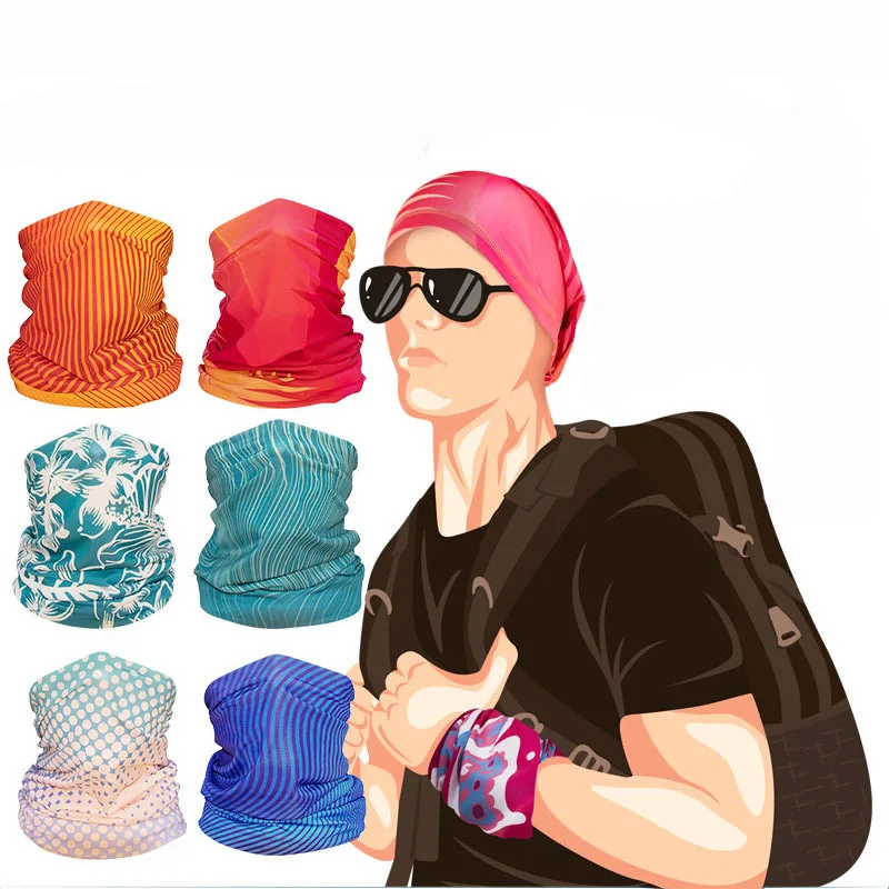 2021Multifunctional Cycling Outdoor Sport Magic Scarf Men Women Camping Hiking Scarves Sun Protection Bandana Neck Gaiters scarf