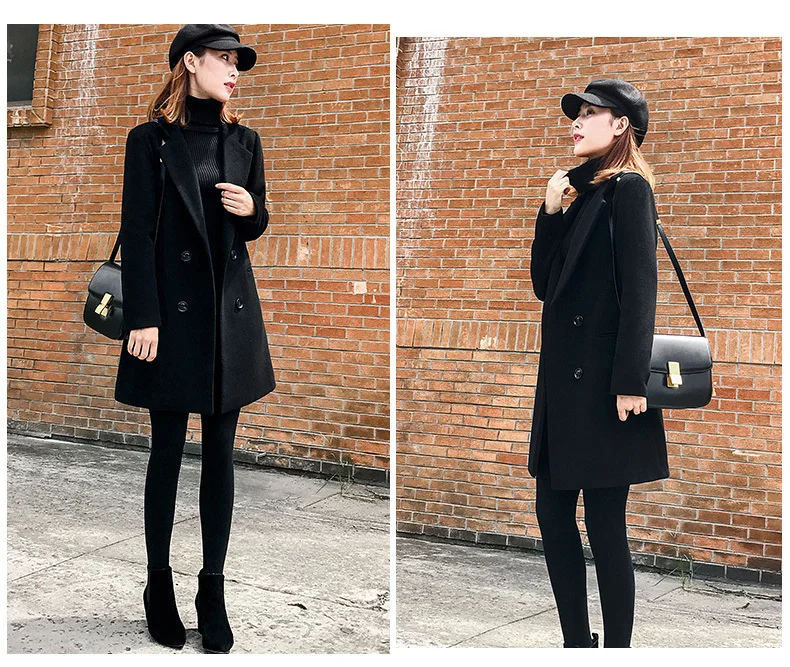 XUXI, шерстяное Свободное пальто, костюм-платье, длинное,, короткое, популярное, для шоу, высокое, конечно, тонкое, шерстяное пальто, FZ0129