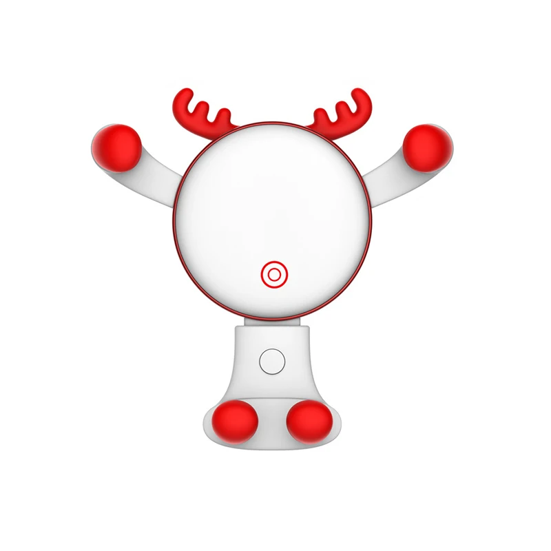 Rylybons Universal Car Phone Holder Creative Holder For Phone In Car Air Vent Mount Stand For iPhone Smartphone Gravity Bracket - Название цвета: White fawn