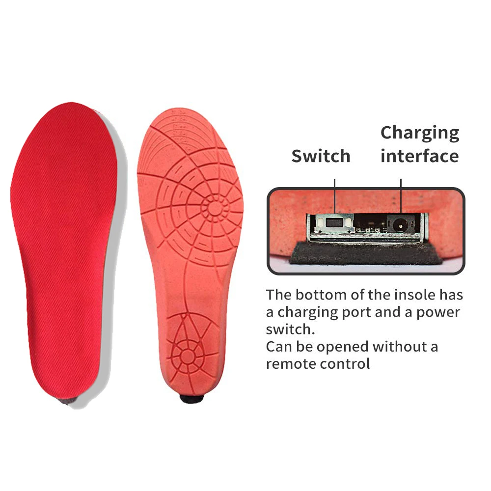 2000 мА тепловая электрическая грелка для ног перезаряжаемая стелька продукт с подогревом стельки для утепления аккумулятора беспроводные стельки для кроссовок
