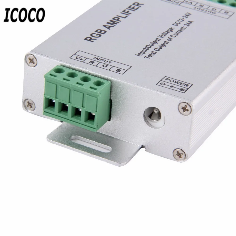 4A Amplifier Repeater for Extend Signal LED 5050 3528 RGB Strip Light DC12-24V Power Repeater Console Controller