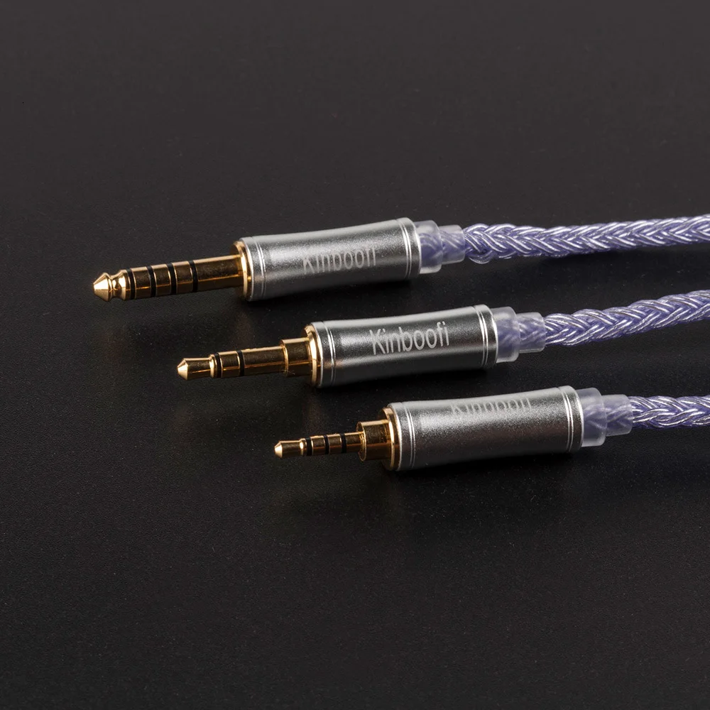Kinboofi 16 Core посеребренный кабель 2,5/3,5/4,4 мм балансный кабель для наушников с MMCX/2Pin для ZS10 ZSN PRO ZSX BL-03 V90