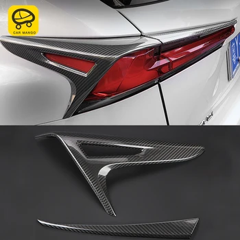 

CarManGo For LEXUS NX200 NX300 NX300h 2018 2019 Car Styling Rear Light Cover Real Carbon Fiber Trim Frame Sticker Accessories