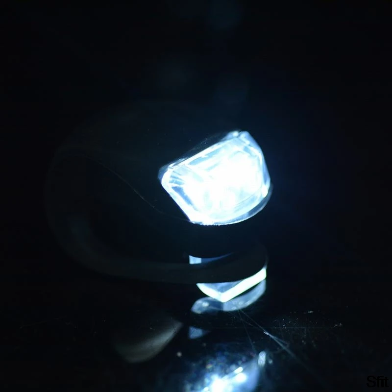 Big Sale Mini LED Bike Light Silicone Bicycle Lamp Head Front Rear Wheel Flash Light Waterproof Cycling Warning Taillight Lamps