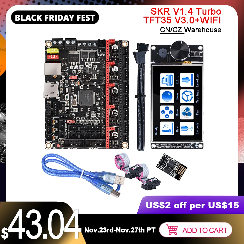 BIGTREETECH SKR V1.4 Turbo TFT35 V3.0 WIFI Module